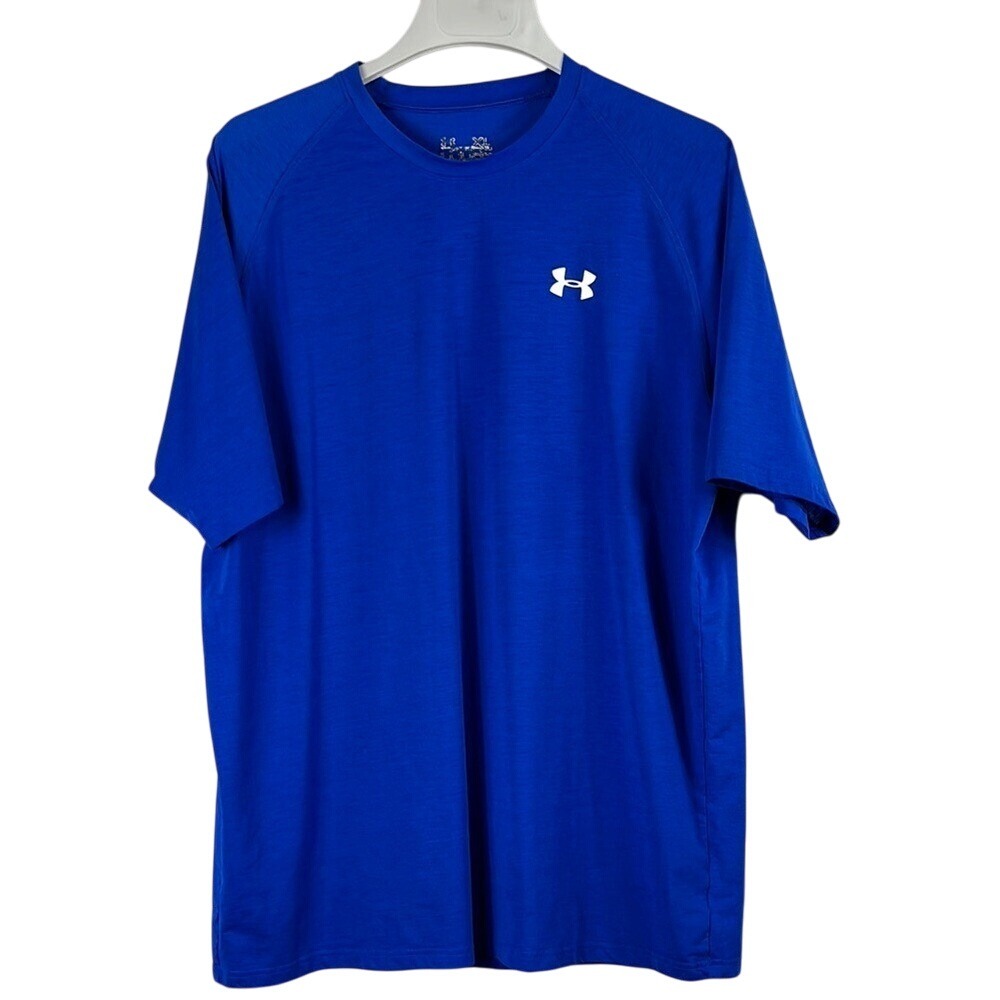Under Armour ‎ Heat Gear Loose Short Sleeve  Performance Tee Mens Size XL Blue